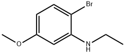 2-Bromo-N-ethyl-5-methoxybenzenamine Structure