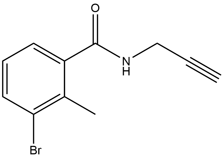 3-Bromo-2-methyl-N-2-propyn-1-ylbenzamide Structure