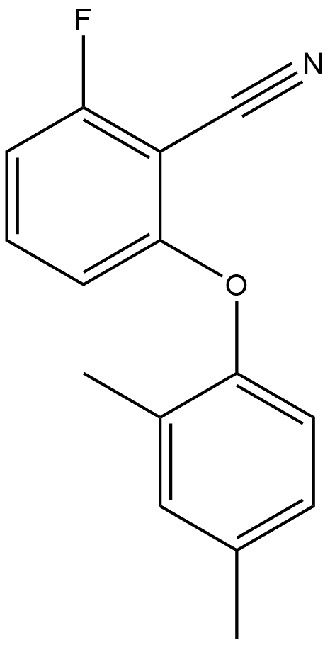 2-(2,4-Dimethylphenoxy)-6-fluorobenzonitrile Structure
