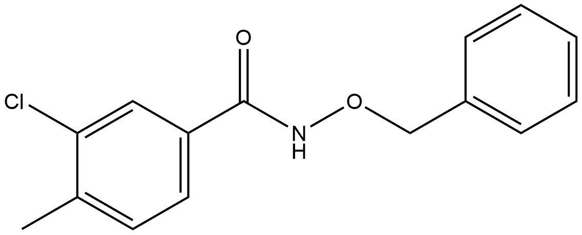 3-Chloro-4-methyl-N-(phenylmethoxy)benzamide Struktur