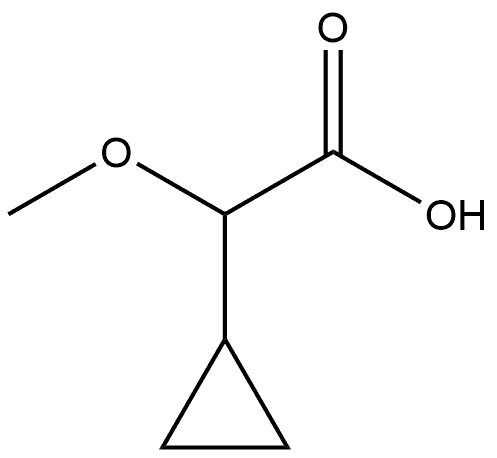 2-环丙基-2-甲氧基乙酸 结构式