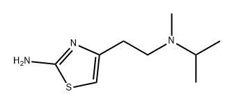 4-Thiazoleethanamine, 2-amino-N-methyl-N-(1-methylethyl)- 化学構造式