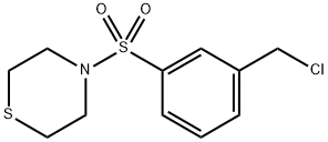 Thiomorpholine, 4-[[3-(chloromethyl)phenyl]sulfonyl]-|4-((3-(氯甲基)苯基)磺酰基)硫代吗啉