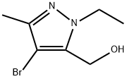 (4-溴-1-乙基-3-甲基-1H-吡唑-5-基)甲醇, 1492607-29-0, 结构式