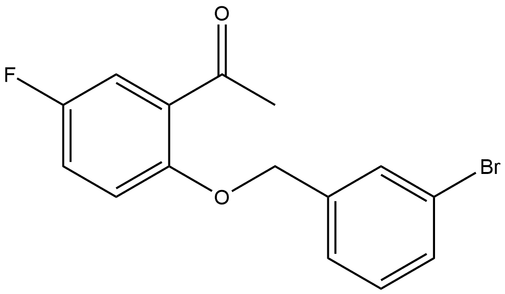 1-[2-[(3-Bromophenyl)methoxy]-5-fluorophenyl]ethanone Structure