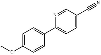 3-Pyridinecarbonitrile, 6-(4-methoxyphenyl)- Struktur