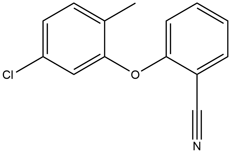 2-(5-Chloro-2-methylphenoxy)benzonitrile,1493632-65-7,结构式