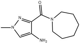 Methanone, (4-?amino-?1-?methyl-?1H-?pyrazol-?3-?yl)?(hexahydro-?1H-?azepin-?1-?yl)?- 结构式