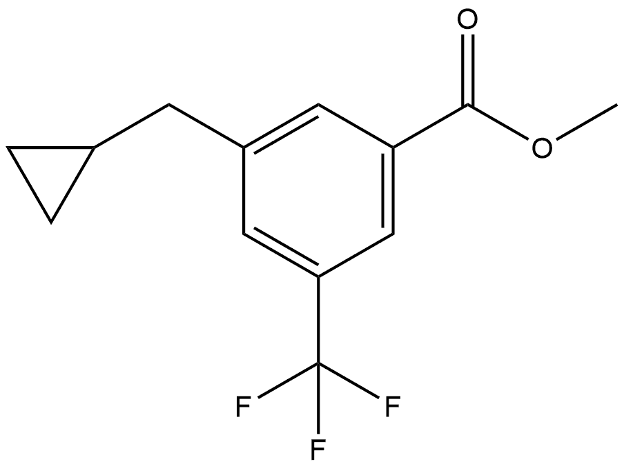 Methyl 3-(cyclopropylmethyl)-5-(trifluoromethyl)benzoate Structure