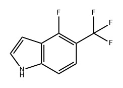 1H-Indole, 4-fluoro-5-(trifluoromethyl)- Struktur