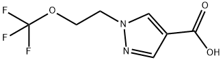 1H-Pyrazole-4-carboxylic acid, 1-[2-(trifluoromethoxy)ethyl]- Struktur