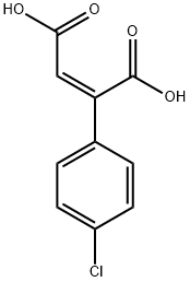 2-Butenedioic acid, 2-(4-chlorophenyl)-, (2Z)- Structure