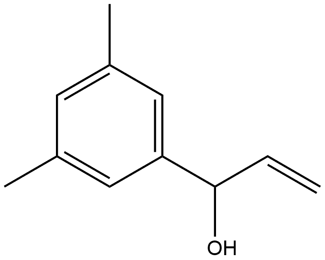 Benzenemethanol, α-ethenyl-3,5-dimethyl- Structure