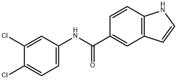 1H-Indole-5-carboxamide, N-(3,4-dichlorophenyl)- 化学構造式