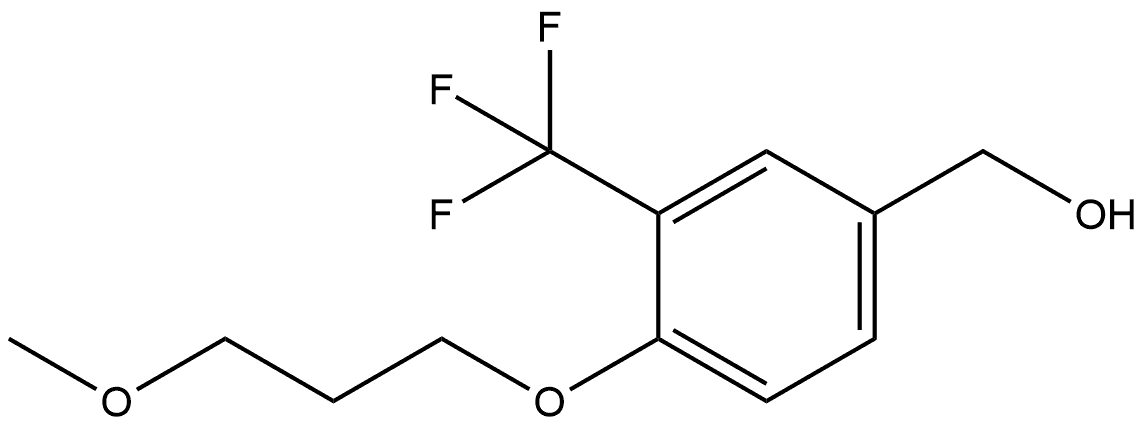 4-(3-Methoxypropoxy)-3-(trifluoromethyl)benzenemethanol Structure