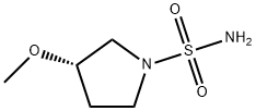 (3S)-3-Methoxy-1-pyrrolidinesulfonamide Structure