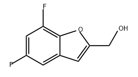 2-Benzofuranmethanol, 5,7-difluoro-,1494796-34-7,结构式