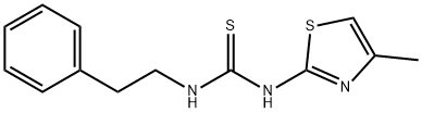 Thiourea, N-(4-methyl-2-thiazolyl)-N'-(2-phenylethyl)- Structure