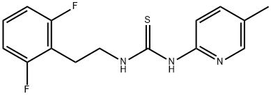 Thiourea, N-[2-(2,6-difluorophenyl)ethyl]-N'-(5-methyl-2-pyridinyl)- Struktur