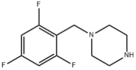 Piperazine, 1-[(2,4,6-trifluorophenyl)methyl]- Struktur