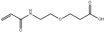 Propanoic acid, 3-[2-[(1-oxo-2-propen-1-yl)amino]ethoxy]- Structure