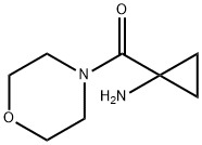 1-(Morpholine-4-carbonyl)cyclopropan-1-amine,1495769-33-9,结构式