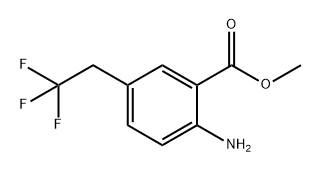 2-氨基-5-(2,2,2-三氟乙基)苯甲酸甲酯,1496037-48-9,结构式