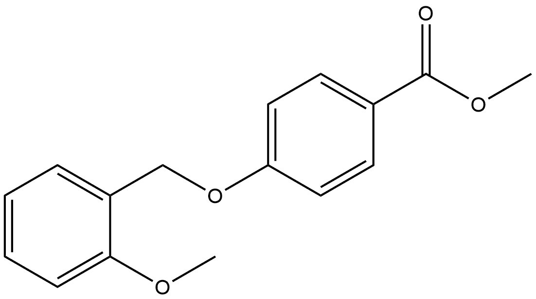 Benzoic acid, 4-[(2-methoxyphenyl)methoxy]-, methyl ester Structure