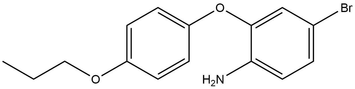 4-Bromo-2-(4-propoxyphenoxy)benzenamine Structure