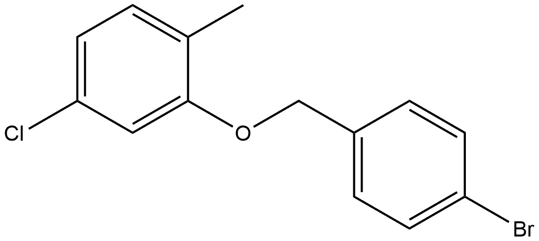 2-[(4-Bromophenyl)methoxy]-4-chloro-1-methylbenzene Structure