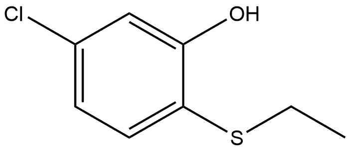 5-Chloro-2-(ethylthio)phenol Structure