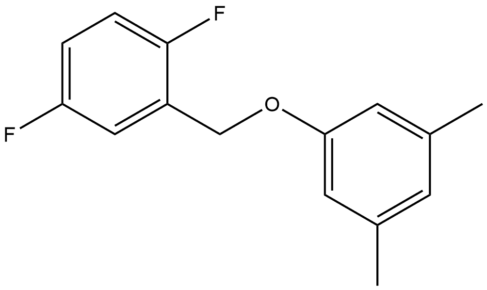 2-[(3,5-Dimethylphenoxy)methyl]-1,4-difluorobenzene Structure