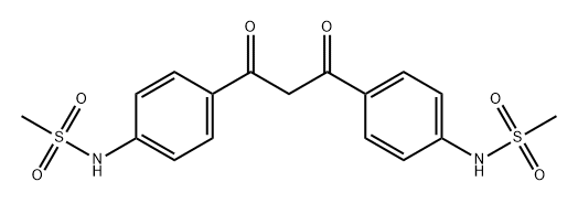 Methanesulfonamide, N,N'-[(1,3-dioxo-1,3-propanediyl)di-4,1-phenylene]bis- (9CI) 化学構造式