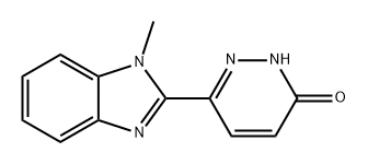 3(2H)-Pyridazinone, 6-(1-methyl-1H-benzimidazol-2-yl)-|6-(1-甲基-1H-1,3-苯并咪唑-2-基)-2,3-二氢哒嗪-3-酮