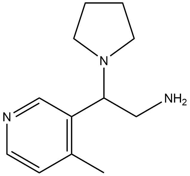 3-Pyridineethanamine, 4-methyl-β-1-pyrrolidinyl- 结构式