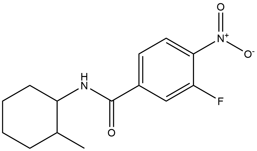 3-fluoro-N-(2-methylcyclohexyl)-4-nitrobenzamide,1497202-71-7,结构式