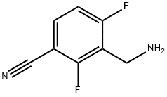 3-(氨基甲基)-2,4-二氟苯甲腈, 1497207-45-0, 结构式