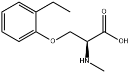 O-(2-ethylphenyl)-N-methyl-L-serine Structure