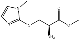 L-Cysteine, S-(1-methyl-1H-imidazol-2-yl)-, methyl ester Struktur