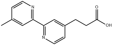 4'-METHYL-2,2'-BIPYRIDINE-4-PROPIONIC ACID,149762-81-2,结构式