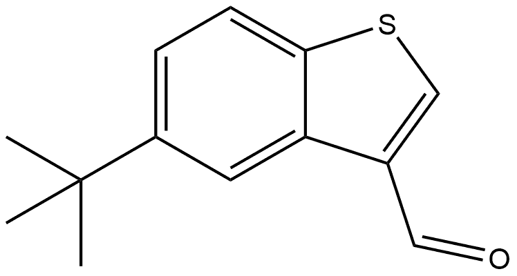 5-(1,1-Dimethylethyl)benzo[b]thiophene-3-carboxaldehyde Structure