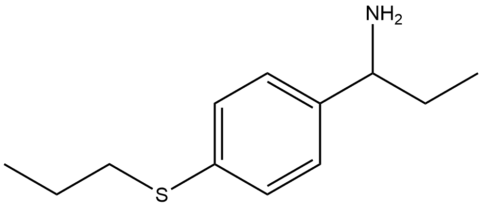 α-Ethyl-4-(propylthio)benzenemethanamine Structure