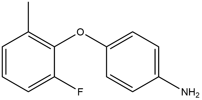 4-(2-Fluoro-6-methylphenoxy)benzenamine Structure