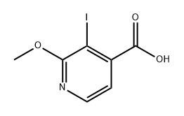 3-碘-2-甲氧基异烟酸 结构式