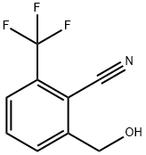 2-(羟甲基)-6-(三氟甲基)苄腈 结构式