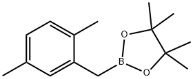 1,3,2-Dioxaborolane, 2-[(2,5-dimethylphenyl)methyl]-4,4,5,5-tetramethyl- 化学構造式