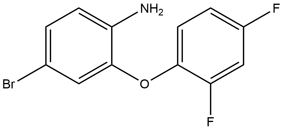 4-Bromo-2-(2,4-difluorophenoxy)benzenamine,1498520-84-5,结构式