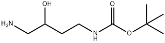 tert-butyl N-(4-amino-3-hydroxybutyl)carbamate 结构式