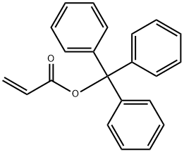 2-丙烯酸，三苯甲基酯, 14989-78-7, 结构式