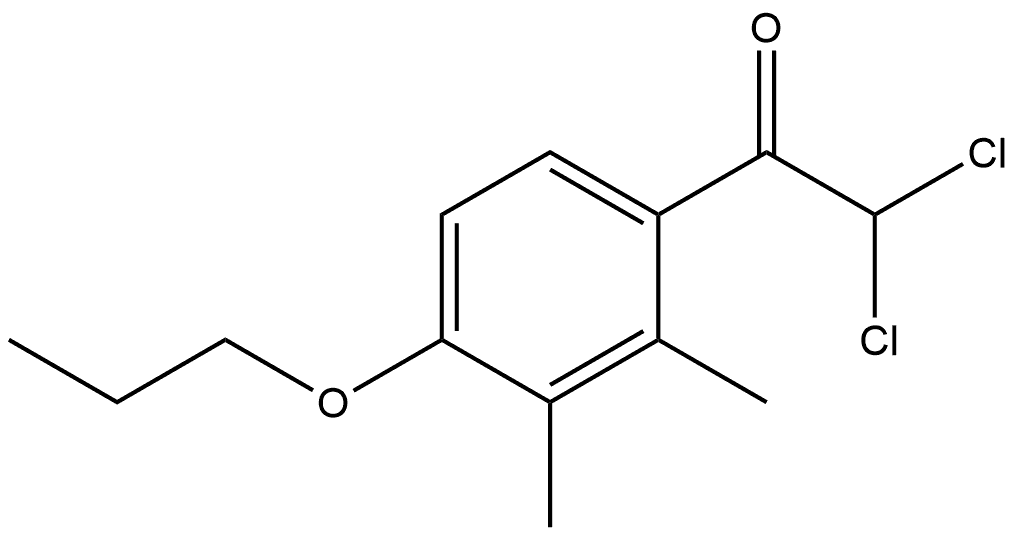 2,2-dichloro-1-(2,3-dimethyl-4-propoxyphenyl)ethanone,1498956-42-5,结构式